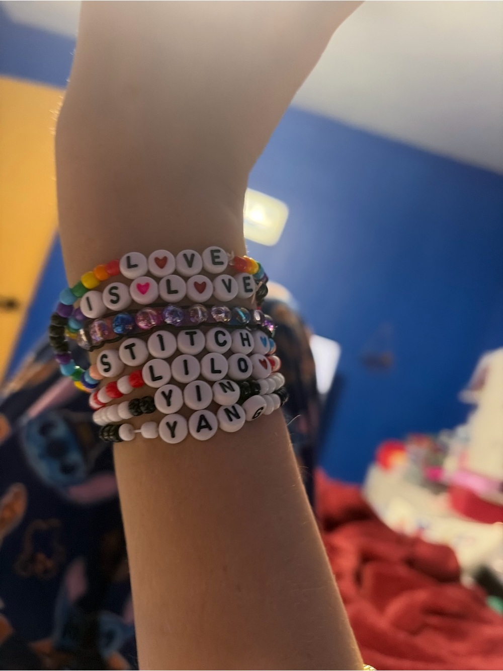 Handmade Multicolor Beaded Letter Bracelets - Love & Custom Words